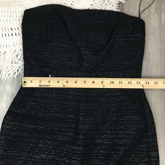 Trina‎ Turk Black Metallic Strapless Party Dress - Picture 10 of 10